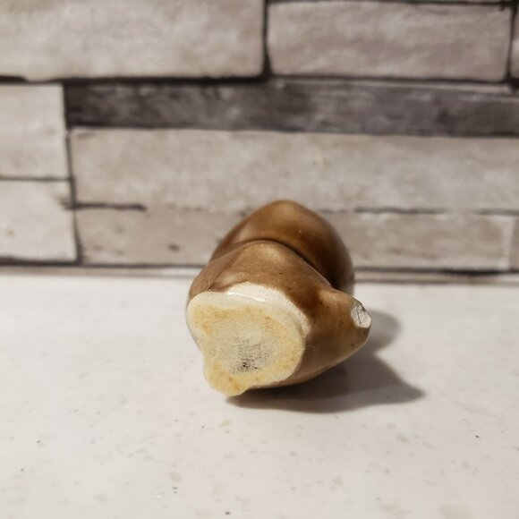 Vintage Anthropomorphic Brown Owl Figurine With Eyelashes Miniature Size - Picture 6 of 8